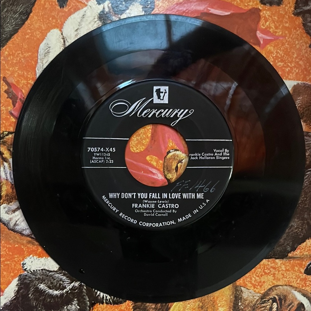 Mercury Vinyl Record Frankie Castro 45 rpm